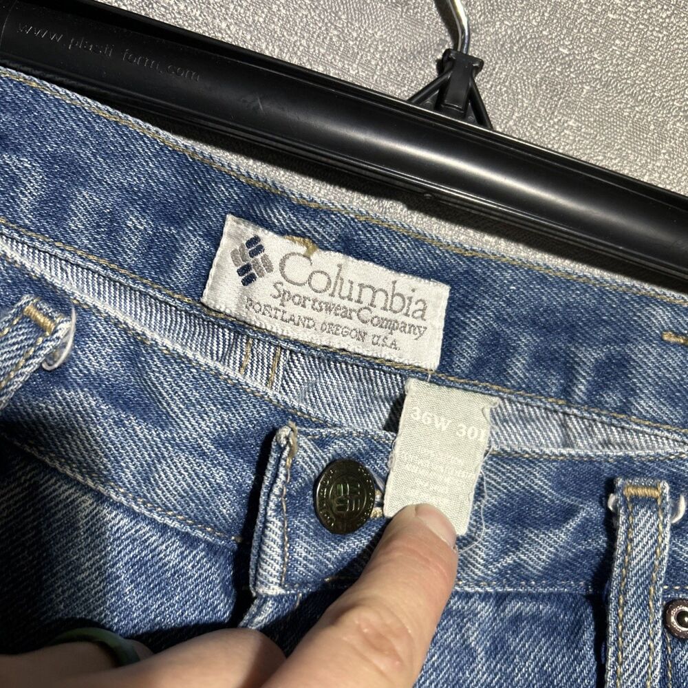Vintage‎ Columbia Double Knee Mother Tough Jeans Size 36x32 Outdoor Gorpcore - Picture 4 of 10